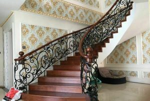 Mẫu cầu thang sắt nghệ thuật, sắt mỹ thuật đẹp