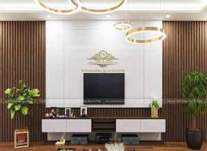 trang trí phào chỉ phòng khách