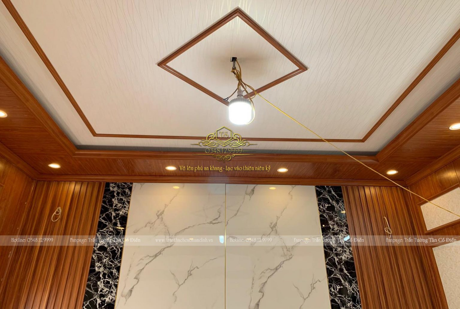 Thi công trần nhựa