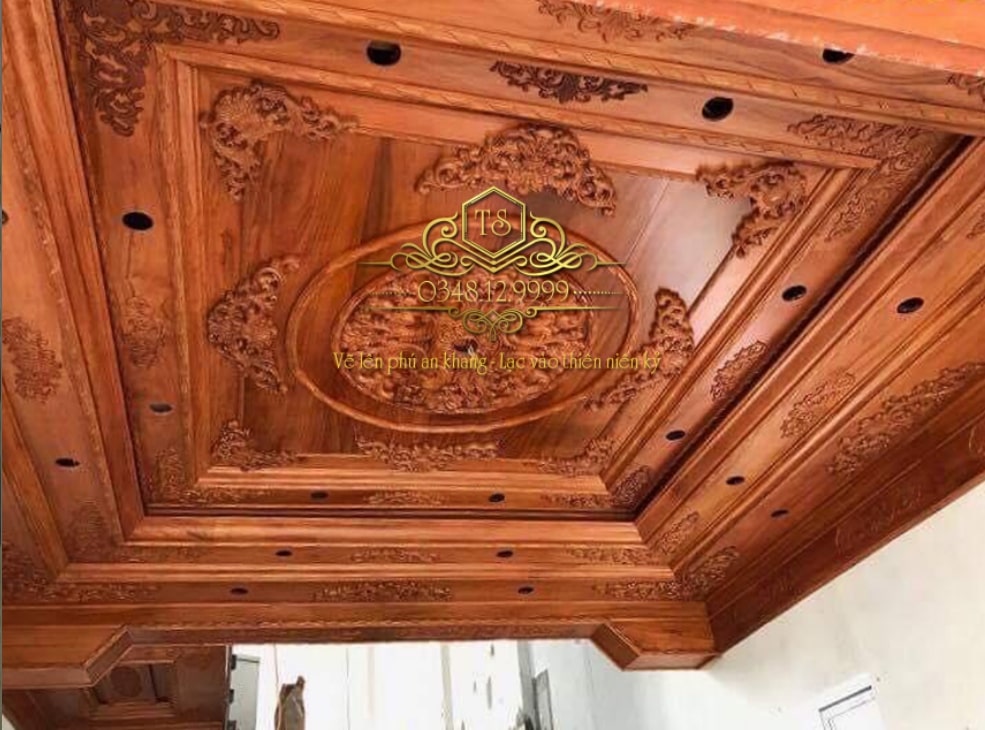 trang trí phào chỉ phòng khách