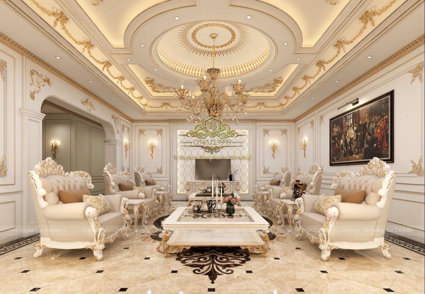 Thiết kế, thi công phào chỉ theo phong cách Cổ Điển - Tân Cổ Điển