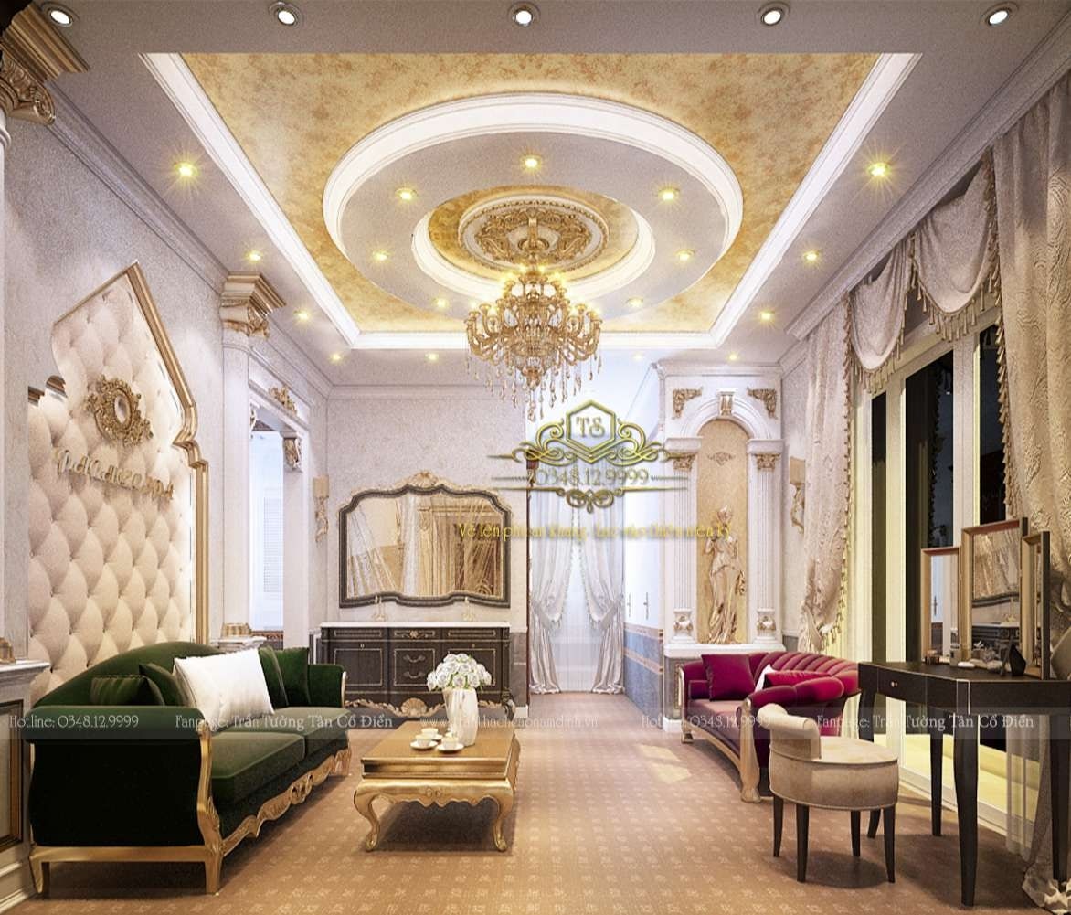 mẫu trần thạch cao tân cổ điển