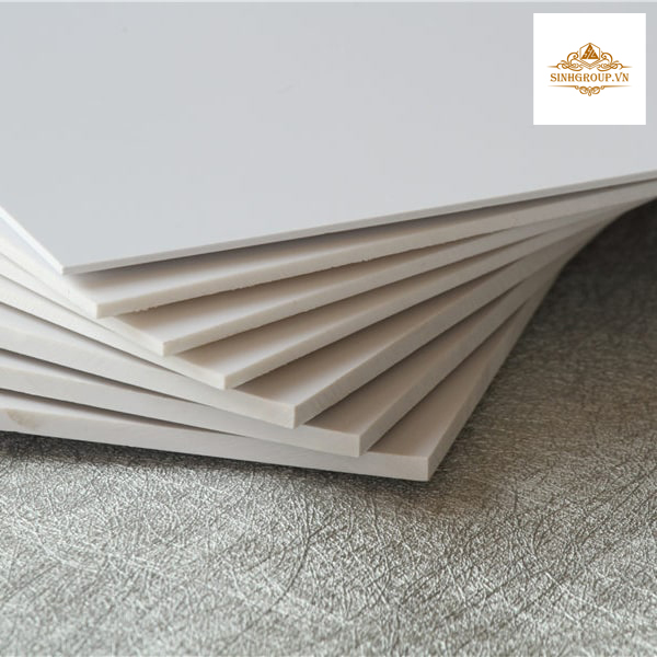 Tấm nhựa Foam cấu tạo từ hạt nhựa nguyên sinh và các phụ gia cơ tạ