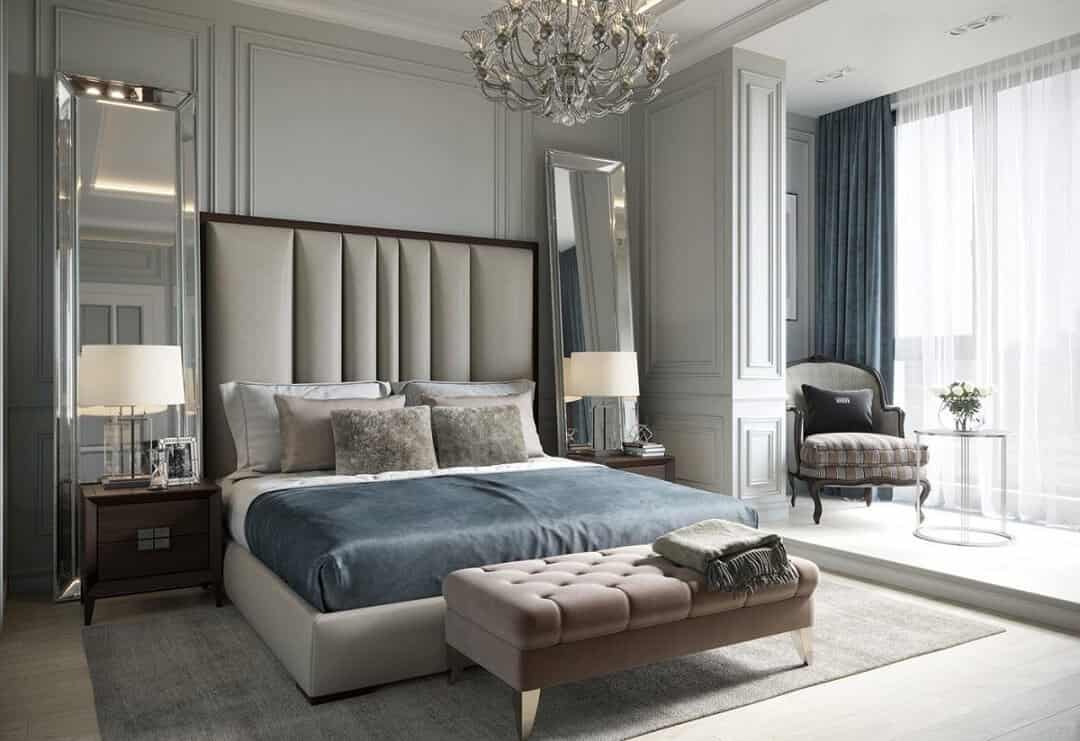 Mẫu phào chỉ phòng ngủ hiện đại SG - 05