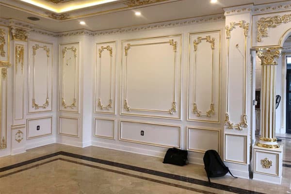 Phào chỉ khung tranh dát vàng, sang trọng