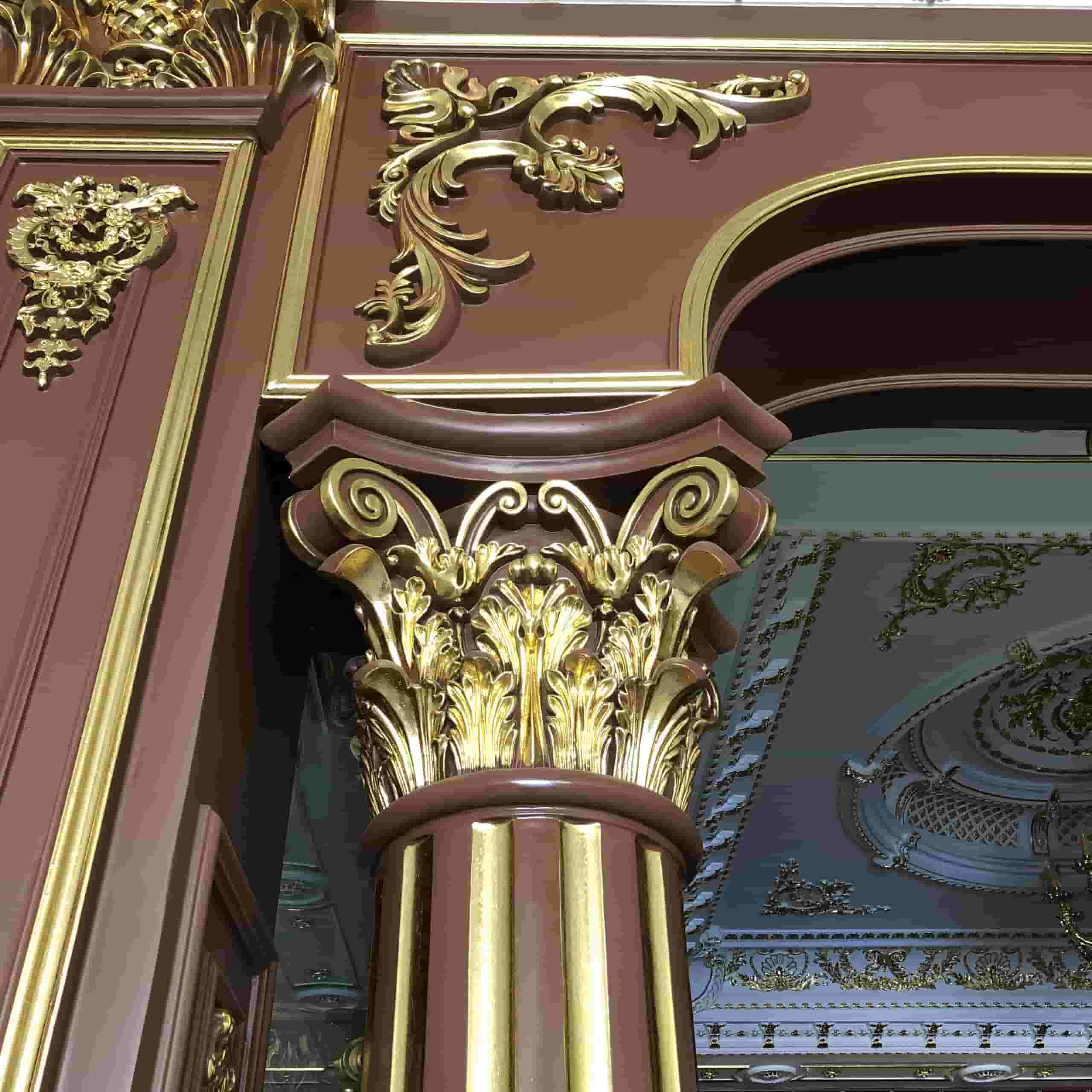 Phào chỉ đầu cột mẫu 2